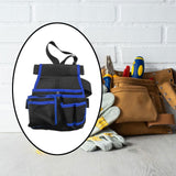 Maxbell Waist Tool Bag Pack Organizer Electricians Storage Family Utility Belt Pouch Blue