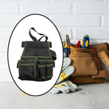 Maxbell Waist Tool Bag Pack Organizer Electricians Storage Family Utility Belt Pouch Green