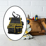 Maxbell Waist Tool Bag Pack Organizer Electricians Storage Family Utility Belt Pouch Yellow
