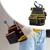 Maxbell Waist Tool Bag Pack Organizer Electricians Storage Family Utility Belt Pouch Yellow