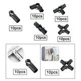 Maxbell 10 Pieces Tube Connector Sturdy for Simplified Sheds Greenhouses Shelf Frame 2 Way