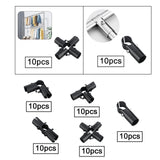 Maxbell 10 Pieces Tube Connector Sturdy for Simplified Sheds Greenhouses Shelf Frame 2 Way