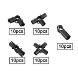 Maxbell 10 Pieces Tube Connector Sturdy for Simplified Sheds Greenhouses Shelf Frame 2 Way