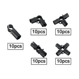 Maxbell 10 Pieces Tube Connector Sturdy for Simplified Sheds Greenhouses Shelf Frame 2 Way