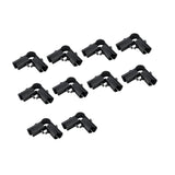 Maxbell 10 Pieces Tube Connector Sturdy for Simplified Sheds Greenhouses Shelf Frame 3 Way Style A