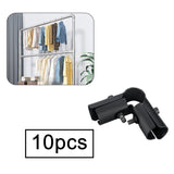 Maxbell 10 Pieces Tube Connector Sturdy for Simplified Sheds Greenhouses Shelf Frame 3 Way Style A