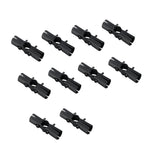 Maxbell 10 Pieces Tube Connector Sturdy for Simplified Sheds Greenhouses Shelf Frame 3 Way Style B
