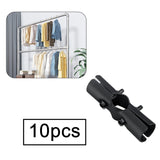 Maxbell 10 Pieces Tube Connector Sturdy for Simplified Sheds Greenhouses Shelf Frame 3 Way Style B