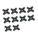 Maxbell 10 Pieces Tube Connector Sturdy for Simplified Sheds Greenhouses Shelf Frame 6 Way