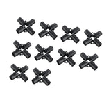 Maxbell 10 Pieces Tube Connector Sturdy for Simplified Sheds Greenhouses Shelf Frame 6 Way