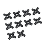 Maxbell 10 Pieces Tube Connector Sturdy for Simplified Sheds Greenhouses Shelf Frame 6 Way