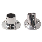Maxbell Boat Hand Rail Round Base 316 Stainless Steel for 32mm Pipe Tubing Accessory 90 Degrees