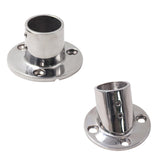 Maxbell Boat Hand Rail Round Base 316 Stainless Steel for 32mm Pipe Tubing Accessory 90 Degrees