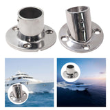 Maxbell Boat Hand Rail Round Base 316 Stainless Steel for 32mm Pipe Tubing Accessory 90 Degrees