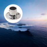 Maxbell Boat Hand Rail Round Base 316 Stainless Steel for 32mm Pipe Tubing Accessory 90 Degrees
