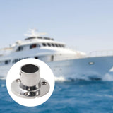 Maxbell Boat Hand Rail Round Base 316 Stainless Steel for 32mm Pipe Tubing Accessory 90 Degrees