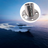 Maxbell Boat Hand Rail Round Base 316 Stainless Steel for 32mm Pipe Tubing Accessory 60 Degrees