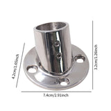 Maxbell Boat Hand Rail Round Base 316 Stainless Steel for 32mm Pipe Tubing Accessory 60 Degrees