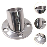 Maxbell Boat Hand Rail Round Base 316 Stainless Steel for 32mm Pipe Tubing Accessory 60 Degrees