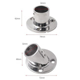 Maxbell Boat Hand Rail Round Base 316 Stainless Steel for 32mm Pipe Tubing Accessory 60 Degrees