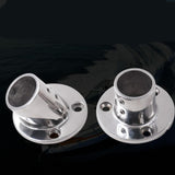 Maxbell Boat Hand Rail Round Base 316 Stainless Steel for 32mm Pipe Tubing Accessory 60 Degrees