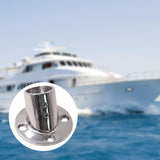 Maxbell Boat Hand Rail Round Base 316 Stainless Steel for 32mm Pipe Tubing Accessory 60 Degrees