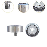 Maxbell Angle Grinder Adapter with Lock Nut Kit Connector for Bits Drum Wheels M10