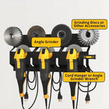 Maxbell Angle Grinder Holder Angle Grinder Stand with Hooks Polisher Power Tool Rack