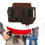 Maxbell PU Leather Multitool Sheath Compact Multitool Pouch for Outdoor Camping Work Dark Brown