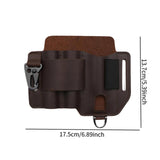 Maxbell PU Leather Multitool Sheath Compact Multitool Pouch for Outdoor Camping Work Dark Brown