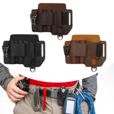 Maxbell PU Leather Multitool Sheath Compact Multitool Pouch for Outdoor Camping Work Dark Brown
