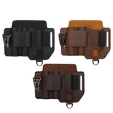 Maxbell PU Leather Multitool Sheath Compact Multitool Pouch for Outdoor Camping Work Dark Brown