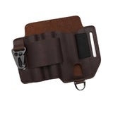 Maxbell PU Leather Multitool Sheath Compact Multitool Pouch for Outdoor Camping Work Dark Brown