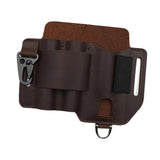 Maxbell PU Leather Multitool Sheath Compact Multitool Pouch for Outdoor Camping Work Dark Brown
