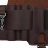 Maxbell PU Leather Multitool Sheath Compact Multitool Pouch for Outdoor Camping Work Dark Brown