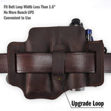 Maxbell PU Leather Multitool Sheath Compact Multitool Pouch for Outdoor Camping Work Dark Brown