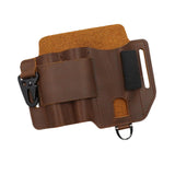 Maxbell PU Leather Multitool Sheath Compact Multitool Pouch for Outdoor Camping Work Brown