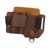 Maxbell PU Leather Multitool Sheath Compact Multitool Pouch for Outdoor Camping Work Brown