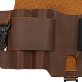 Maxbell PU Leather Multitool Sheath Compact Multitool Pouch for Outdoor Camping Work Brown