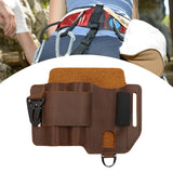 Maxbell PU Leather Multitool Sheath Compact Multitool Pouch for Outdoor Camping Work Brown