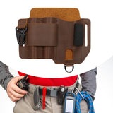 Maxbell PU Leather Multitool Sheath Compact Multitool Pouch for Outdoor Camping Work Brown
