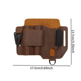 Maxbell PU Leather Multitool Sheath Compact Multitool Pouch for Outdoor Camping Work Brown