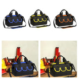 Maxbell Tool Storage Bag Sturdy Tools Shoulder Bag for Plumber Technicians Craftsmen Blue
