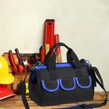 Maxbell Tool Storage Bag Sturdy Tools Shoulder Bag for Plumber Technicians Craftsmen Blue