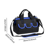Maxbell Tool Storage Bag Sturdy Tools Shoulder Bag for Plumber Technicians Craftsmen Blue