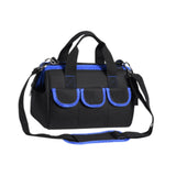 Maxbell Tool Storage Bag Sturdy Tools Shoulder Bag for Plumber Technicians Craftsmen Blue