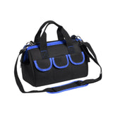 Maxbell Tool Storage Bag Sturdy Tools Shoulder Bag for Plumber Technicians Craftsmen Blue