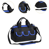 Maxbell Tool Storage Bag Sturdy Tools Shoulder Bag for Plumber Technicians Craftsmen Blue