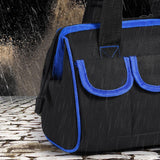 Maxbell Tool Storage Bag Sturdy Tools Shoulder Bag for Plumber Technicians Craftsmen Blue