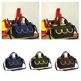 Maxbell Tool Storage Bag Sturdy Tools Shoulder Bag for Plumber Technicians Craftsmen Blue